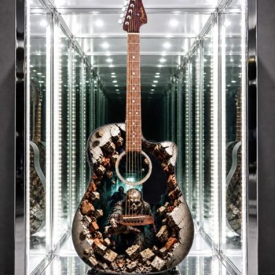 3D Zombie Fender Electro Acoustic Guitar