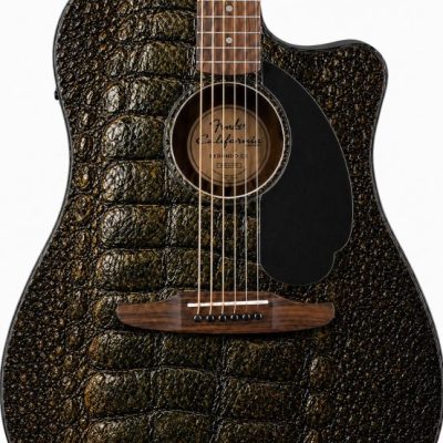 Crocodile Skin Fender Electro Acoustic Guitar