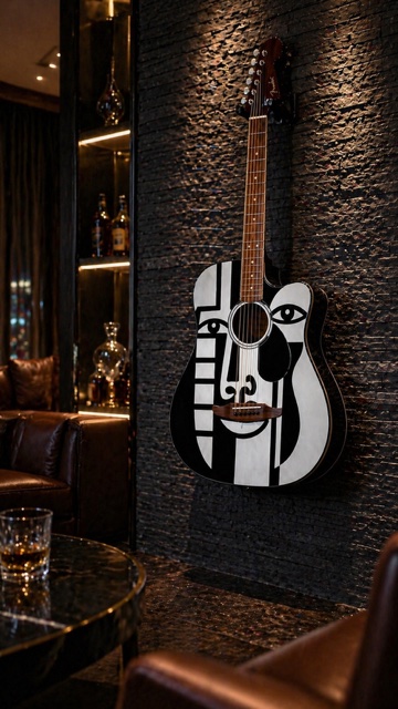 Nod to Picasso Fender Electro Acoustic Guitar
