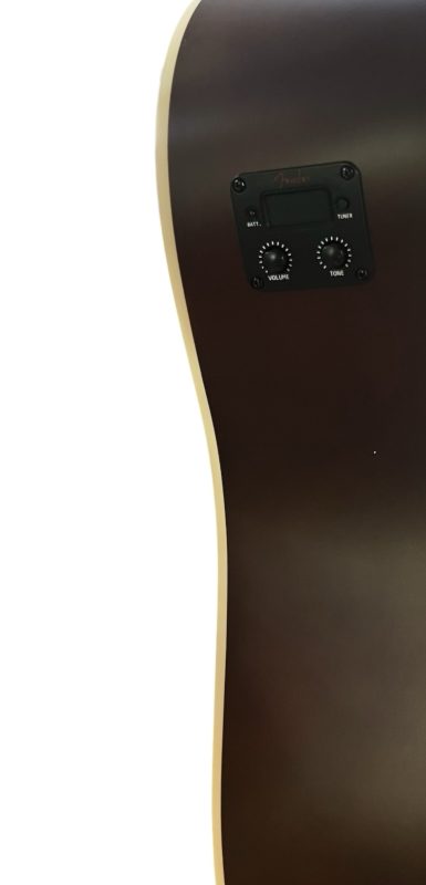 Leather and Studs Fender Electro Acoustic Guitar - Image 4