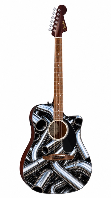 Exhausts Fender Electro Acoustic Guitar - Image 5