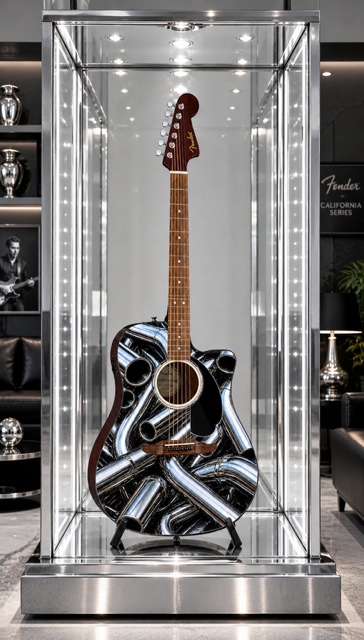 Exhausts Fender Electro Acoustic Guitar - Image 6