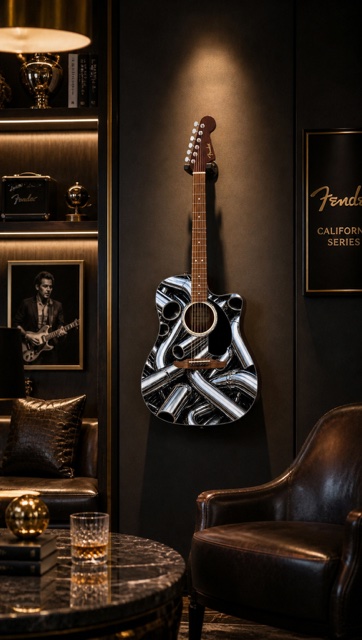Exhausts Fender Electro Acoustic Guitar - Image 7