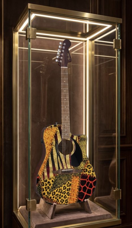 Patchwork Skins Fender Electro Acoustic Guitar - Image 2
