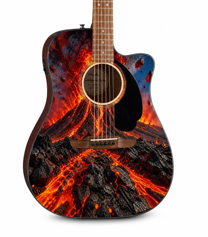 Volcano Fender Electro Acoustic Guitar