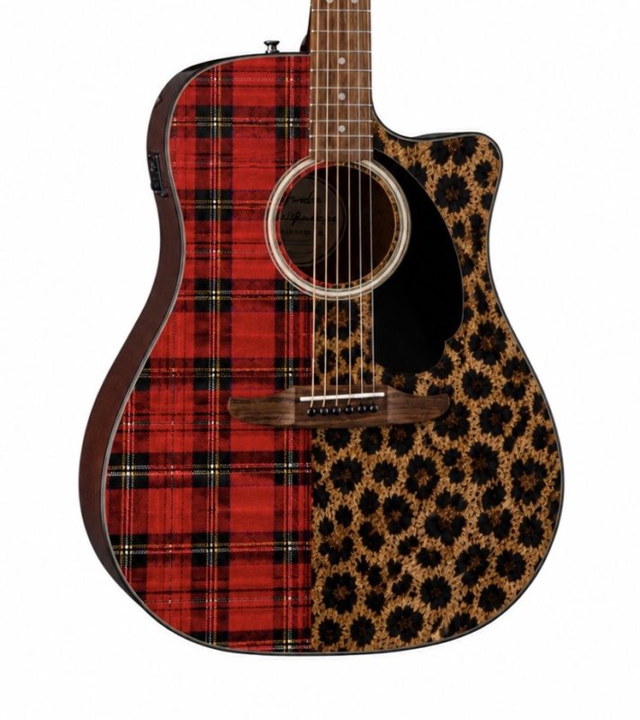 Wild Tartan Fender Electro Acoustic Guitar